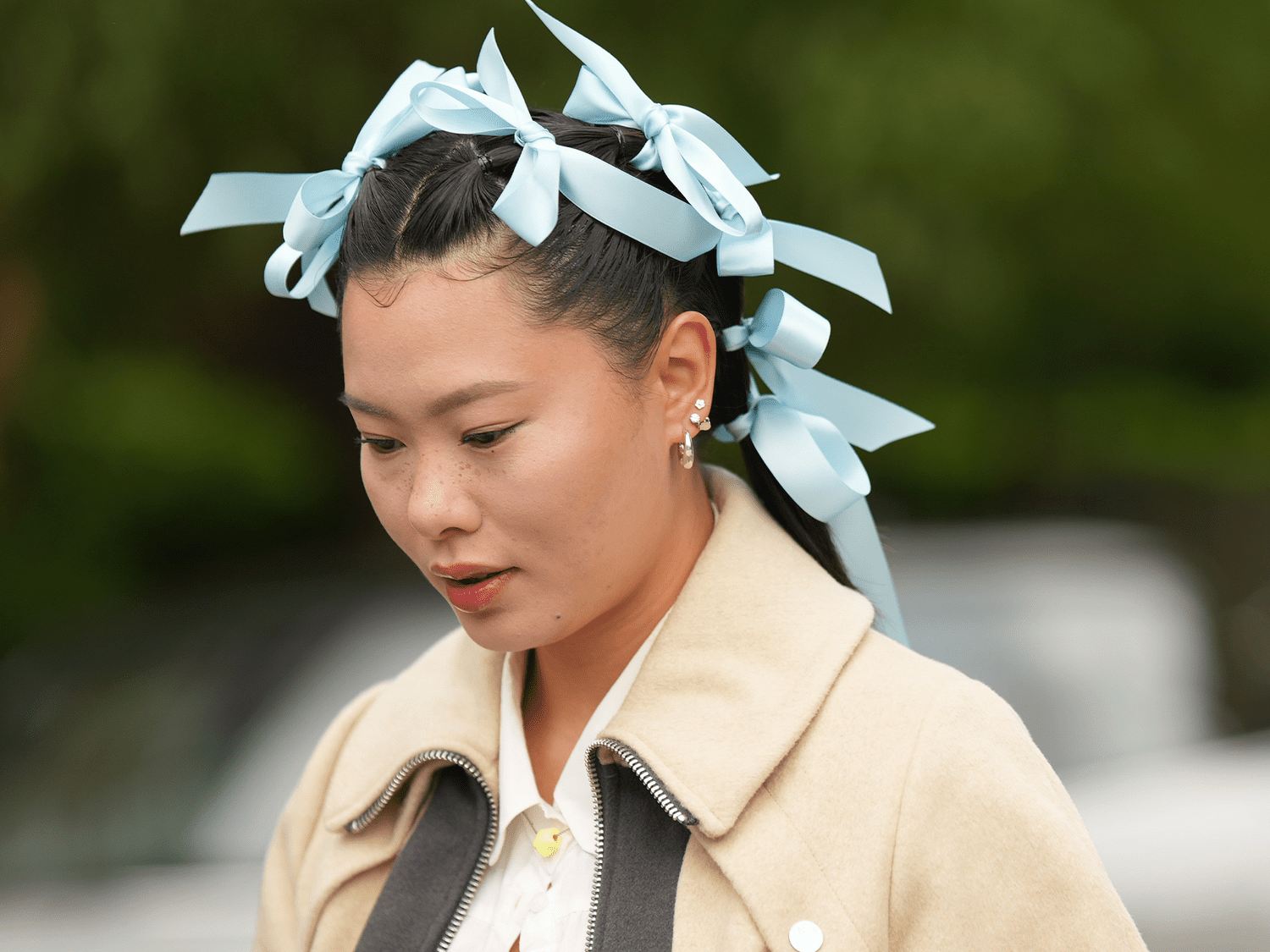 How to Wear The Viral Coquette Bow Stacking Trend in 2024