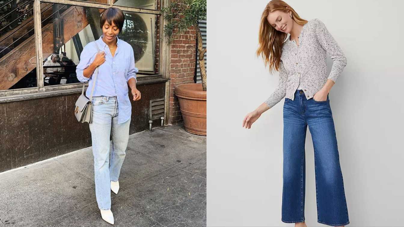 Why Wide Leg Jeans Are Good For Women Over 40